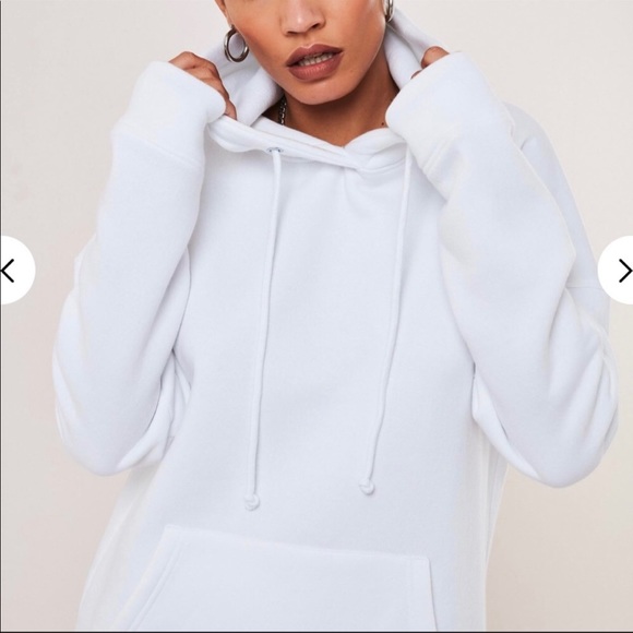 White Hoodie Sweatshirt - Picture 3 of 7